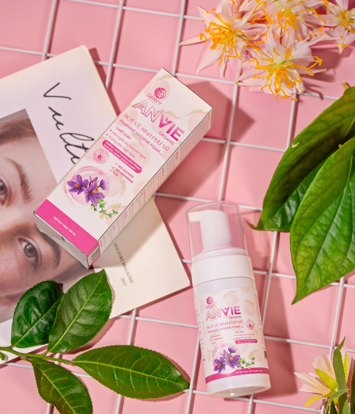 Danvy Pharma - Dược Mỹ Phẩm Chăm Sóc Cơ Thể Từ Thiên Nhiên - Bọt Vệ Sinh Anvie Organic 15 Anh Anvie Organic-brand