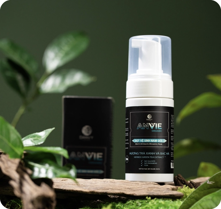 Danvy Pharma - Dược Mỹ Phẩm Chăm Sóc Cơ Thể Từ Thiên Nhiên - Bọt Vệ Sinh Anvie Organic 11 Anvieorganic-danhchonam-danvypharma