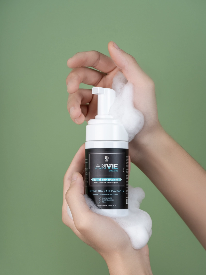 Danvypharma.vn - Bot Ve Sinh Nam Gioi Anvie Organic 100ml