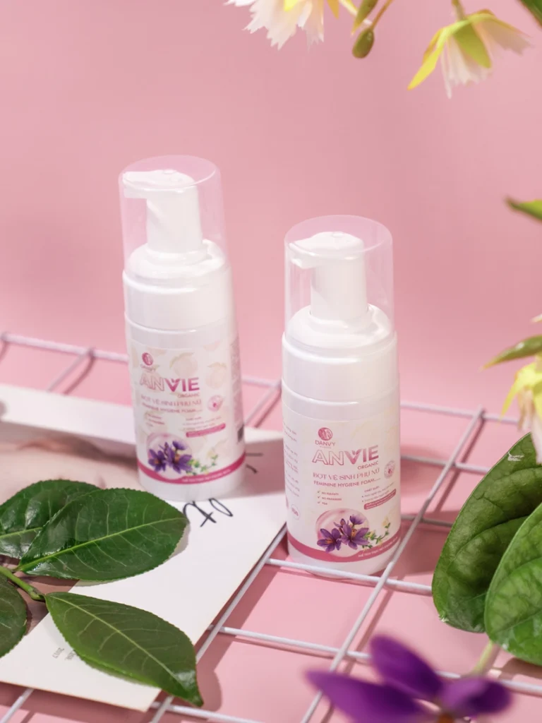 Danvypharma.vn - Bot Ve Sinh Phu Nu Anvie Organic Cho Ca Me Bau 100ml