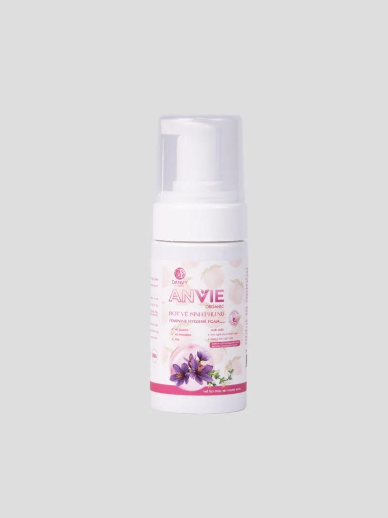 Danvypharma.vn - Bot Ve Sinh Phu Nu Anvie Organic Lanh Tu Thien Nhien Cho Ca Me Bau, Cai Thien Sau Sinh Mui Dao 100ml