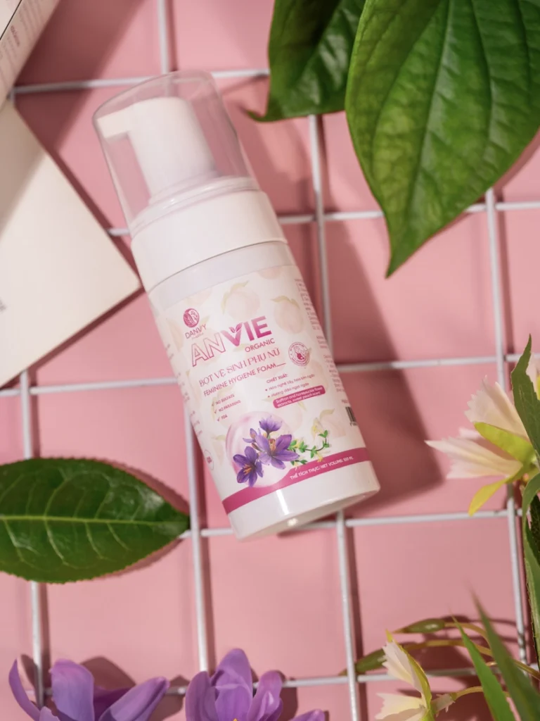 Danvypharma.vn - Bot Ve Sinh Phu Nu Anvie Organic Lanh Tu Thien Nhien Cho Ca Me Bau